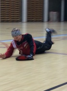 Pauliina päätti että, jos ei muuten niin sitten syöksytään.